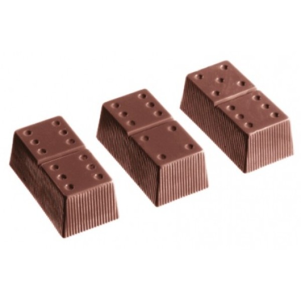 Moules empreintes chocolats Pièces "Dominos"